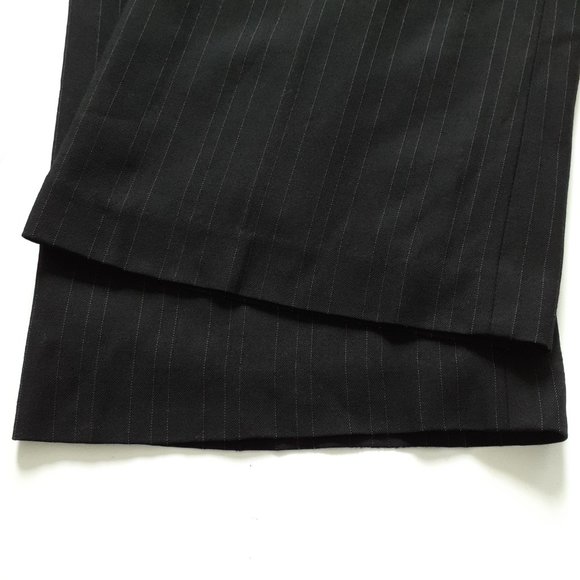 Ann Taylor Wool Blend Pinstripe Trousers Black Size 6 - Picture 6 of 11